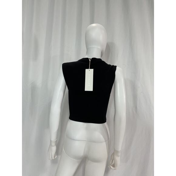 Dion Lee 'Inclusive' Black Cotton Crop Corset Detail Cotton Tank Size M - NWT - Picture 3 of 5